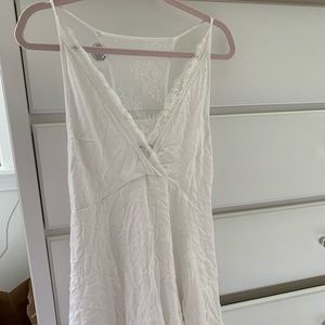 White Lulus lace back dress